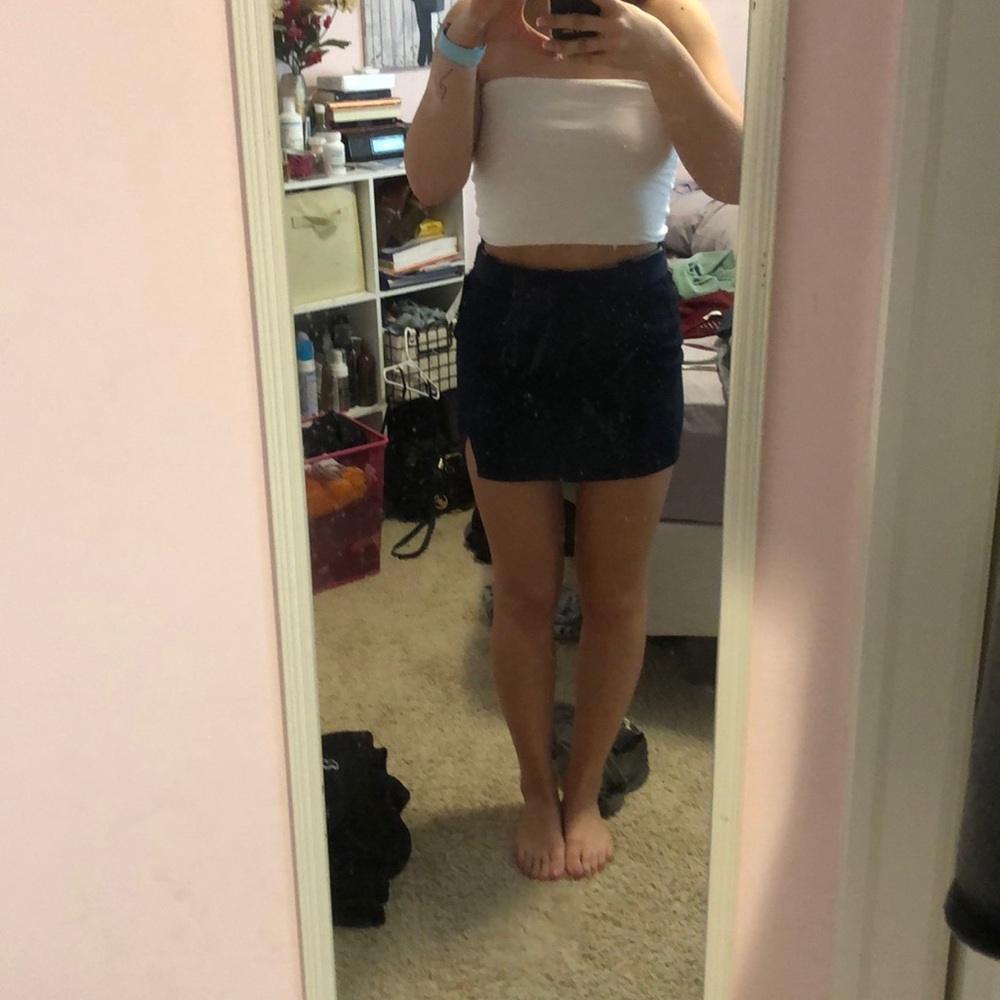 FREE PEOPLE denim skirt